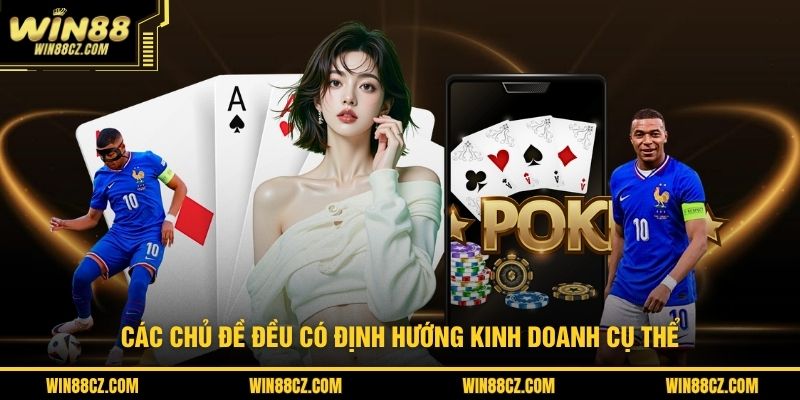 Các chủ đề đều có định hướng kinh doanh cụ thể