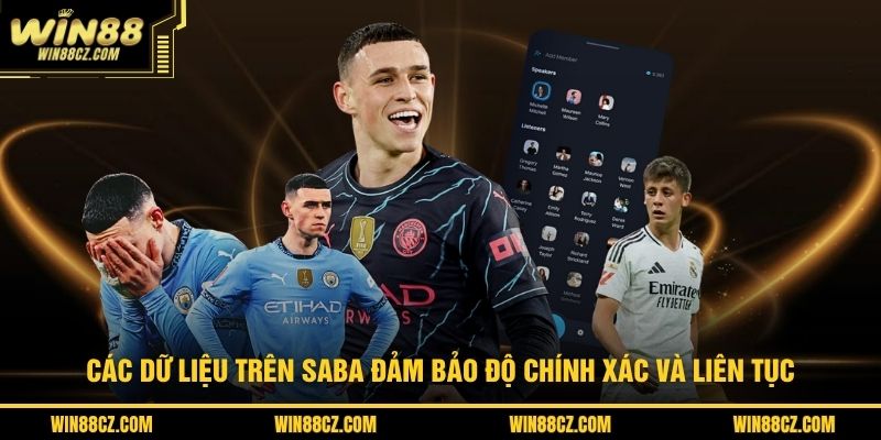 Các dữ liệu trên SABA đảm bảo độ chính xác và liên tục