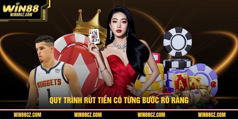 Quy trình rút tiền có từng bước rõ ràng